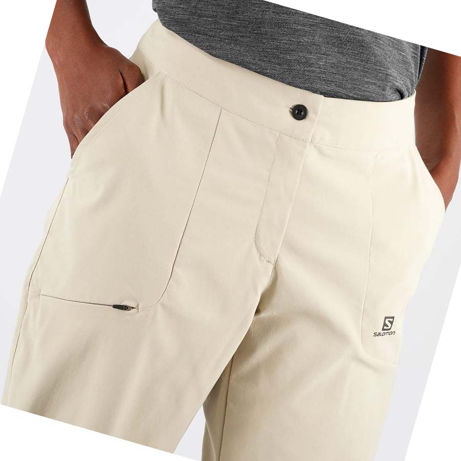 Pantalones Salomon WAYFARER CITY Mujer Blancos | MX 2382GSO